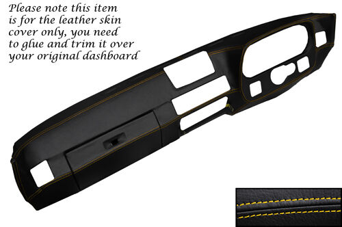 YELLOW STITCH FITS PORSCHE 924 75-88 & 944 81-85 DASH DASHBOARD LTHR COVER ONLY