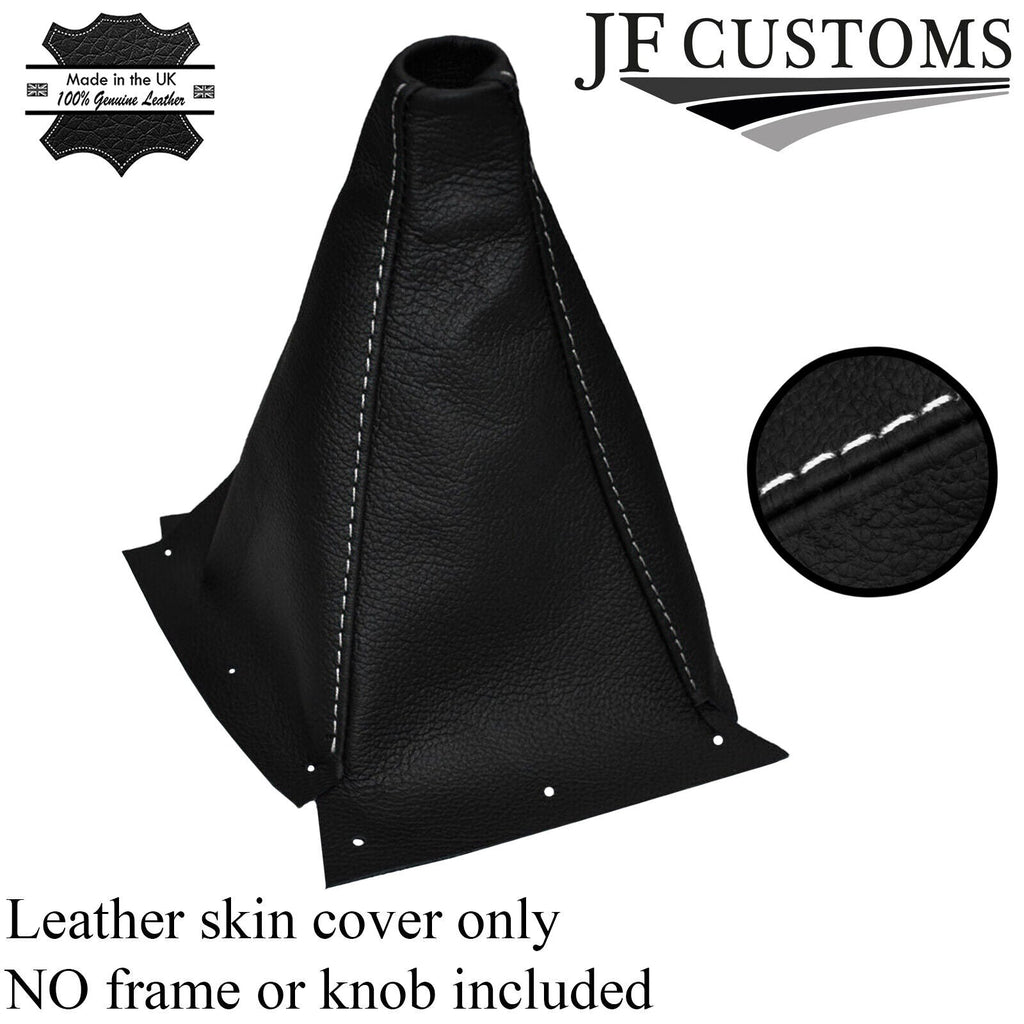 WHITE STITCH FITS NISSAN SKYLINE R33 GEAR GAITER SHIFT BOOT LEATHER CUSTOM NEW