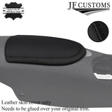 BLACK & BLACK REAL LEATHER ARMREST LID COVER FITS 370Z Z34 09-2017 STYLE 2