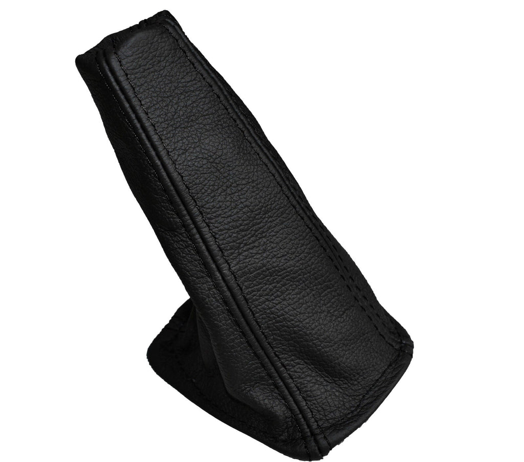 BLACK STITCH FITS LAND ROVER FREELANDER 1998-2002 AUTOMATIC AUTO GAITER LEATHER