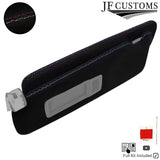 TRI CROSS STITCH ITALIAN SUEDE 2X SUN VISOR COVERS FITS BMW F30 F31 11-18
