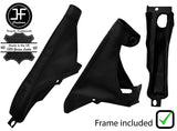 BLACK STITCH NAPPA LEATHER HANDBRAKE+PLASTIC FRAME FITS FERRARI 512 TR 92-94