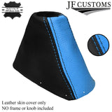 BLACK BLUE FITS HOLDEN COMMODORE VY VZ SS HSV 02-06 AUTOMATIC LEATHER GEAR BOOT