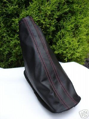 FITS FIAT PUNTO BLACK HANDBRAKE GAITER RED SPECIAL STITCH CUSTOM NEW MADE IN UK