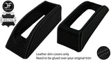 GREY STITCH HANDBRAKE SURROUND LEATHER COVER FOR FORD TRANSIT CUSTOM 13-17