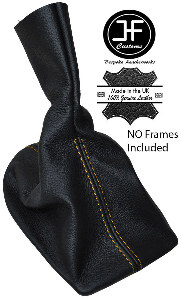 YELLOW STITCH LEATHER 5 SPEED GEAR GAITER FITS PORSCHE 986 BOXSTER 1996-2004