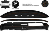 BROWN STITCH 3 PIECE DASHBOARD KIT LEATHER COVER FOR VW T2 TYPE 2 CAMPER 76+