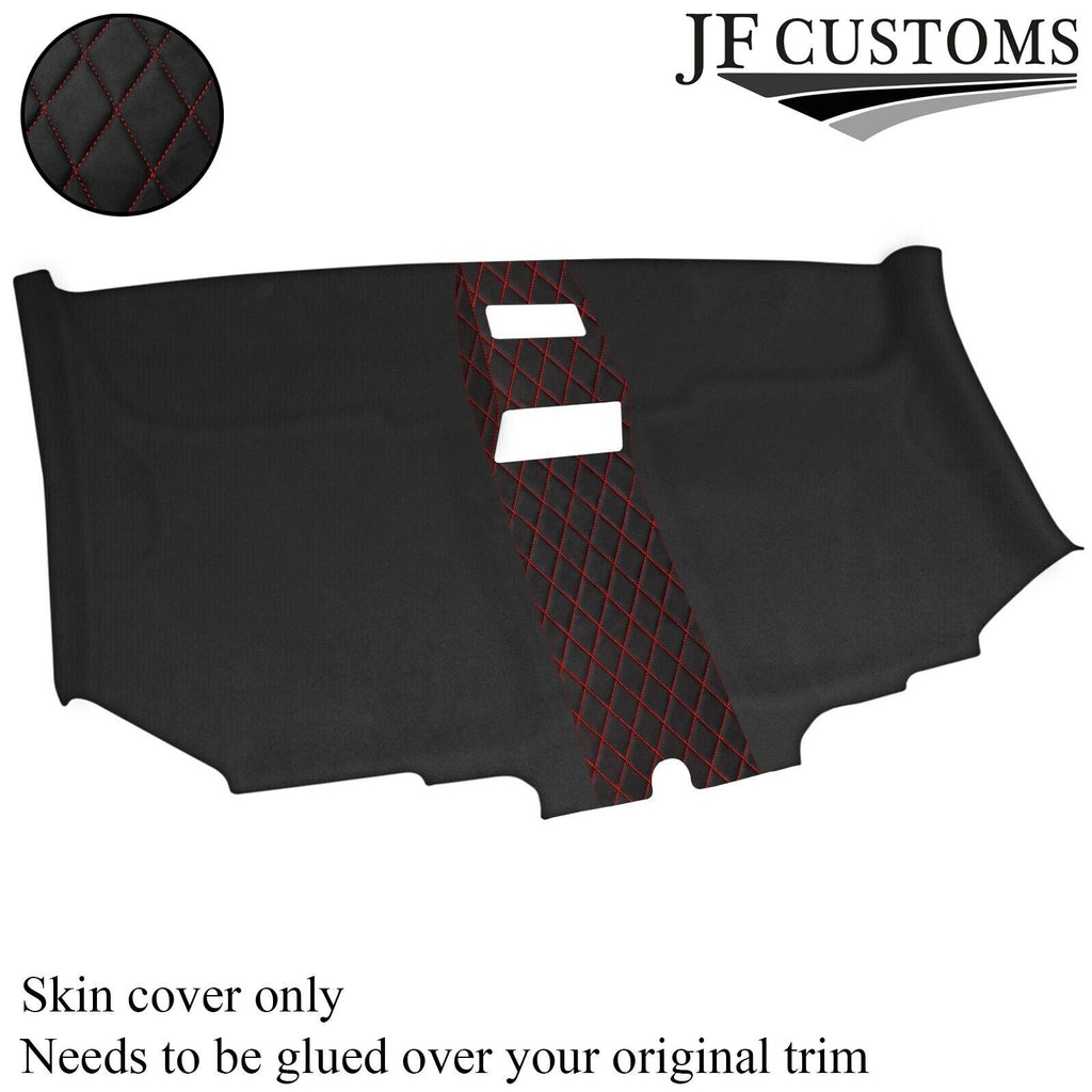 DSG2 RED STITCH FRONT HEADLINER D GREY SUEDE COVER FITS VW T5 TRANSPORTER VAN
