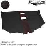 DSG2 RED STITCH FRONT HEADLINER D GREY SUEDE COVER FITS VW T5 TRANSPORTER VAN