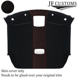 RED STITCH DIAMOND LUXE SUEDE HEADLINER COVER FOR NISSAN SKYLINE R35 CUSTOM NEW