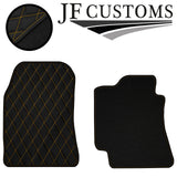 YELLOW DIAMOND STITCH VINYL 4X TAILORED FLOOR CARPETS FOR LEXUS IS300 01-05 JF1