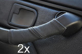 FITS  BMW Z3 1995-2003 black stitch 2X DOOR HANDLE LEATHER COVERS CUSTOM NEW