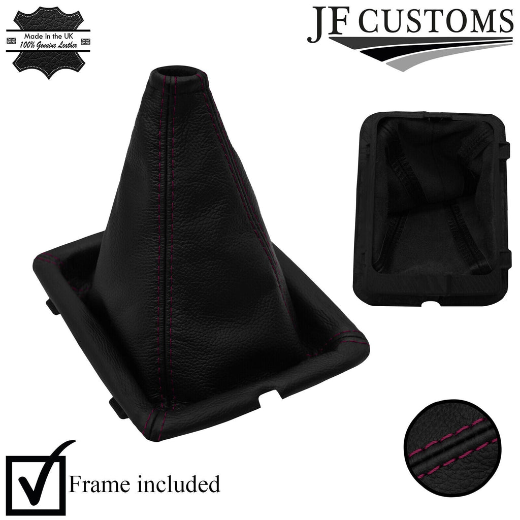 BURGUDNY STITCH LEATHER MANUAL GEAR GAITER + FRAME Jeep Cherokee liberty 2010