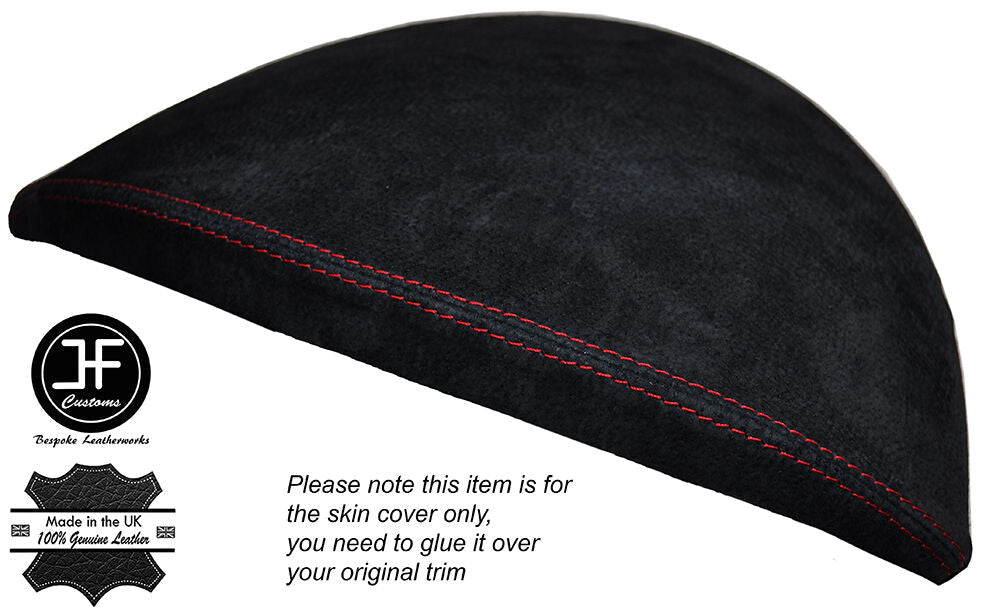 RED STITCH SPEEDO GAUGE HOOD SUEDE SKIN COVER FITS BMW 1 SERIES E81 E82 E87