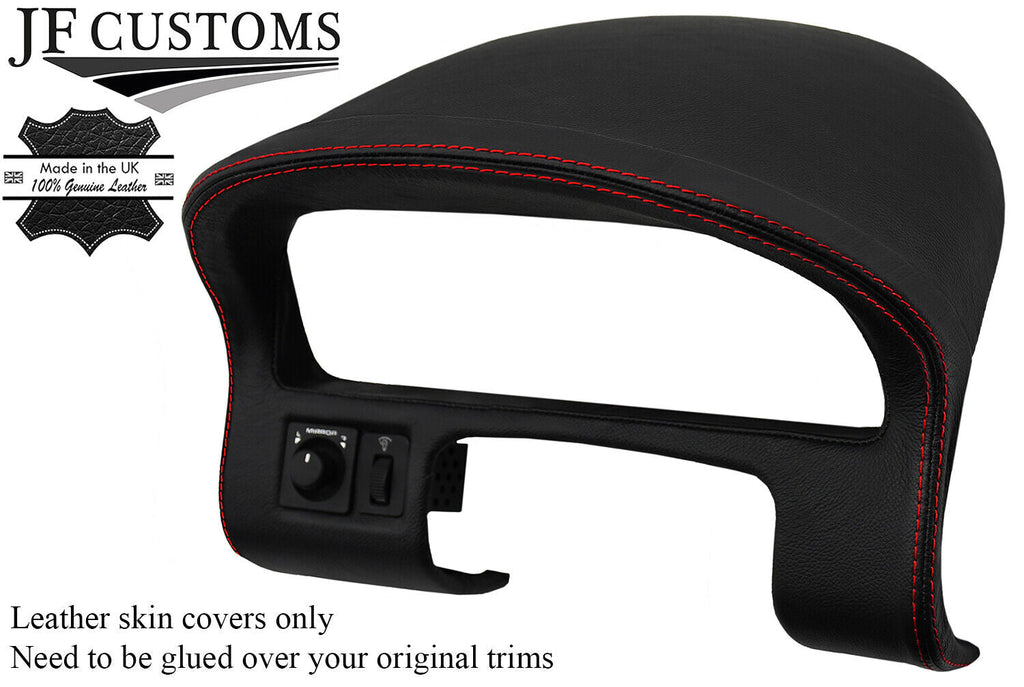 RED STITCH LEATHER SPEEDO + DASH COWL HOOD COVER FITS MG MGF MG TF 95-05