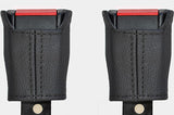 BLACK STITCH FITS LONDON TAXI LTI 2X REAR SEAT BELT STALK  COVERS CUSTOM NEW
