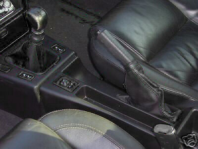 FITS FIAT COUPE LEATHER GEAR HANDBRAKE SET GAITER 94-00 CUSTOM NEW MADE IN UK