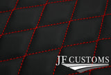 RED STITCH 2X AFTERMARKET SEAT INSERT COVERS FOR PORSCHE CARRERA GT2 03-07