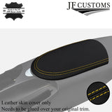 YELLOW STITCHING REAL LEATHER ARMREST LID COVER FITS 370Z Z34 2009-2017 STYLE 2