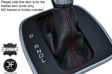 RED STICH AUTO AUTOMATIC LEATHER SHIFT BOOT FITS FORD C MAX 13-16 USA MODELS