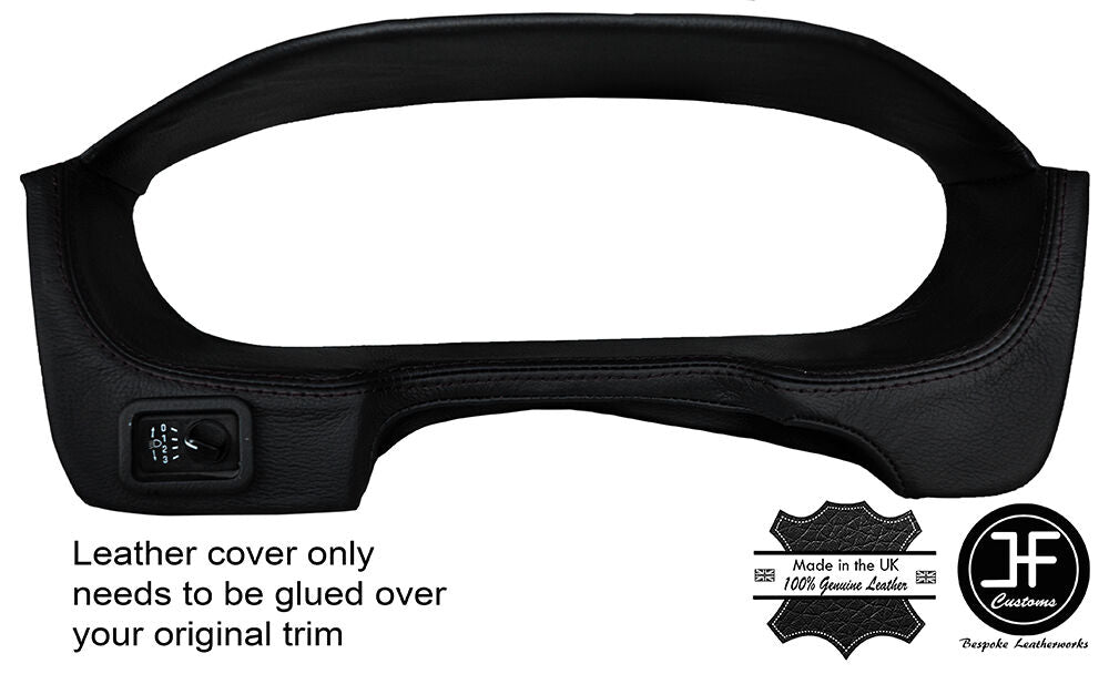 BLACK STITCHING SPEEDO SURROUND LEATHER COVER FITS S14 200SX 1994-1999