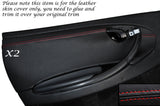 RED STITCHING 2X DOOR CARD TRIM  SKIN COVERS FITS PORSCHE 986 BOXSTER 96-04