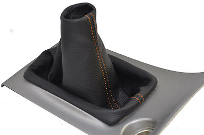 orange stitch FITS TOYOTA COROLLA 2ZZ-GE T-SPORT LEATHER GEAR GAITER CUSTOM NEW