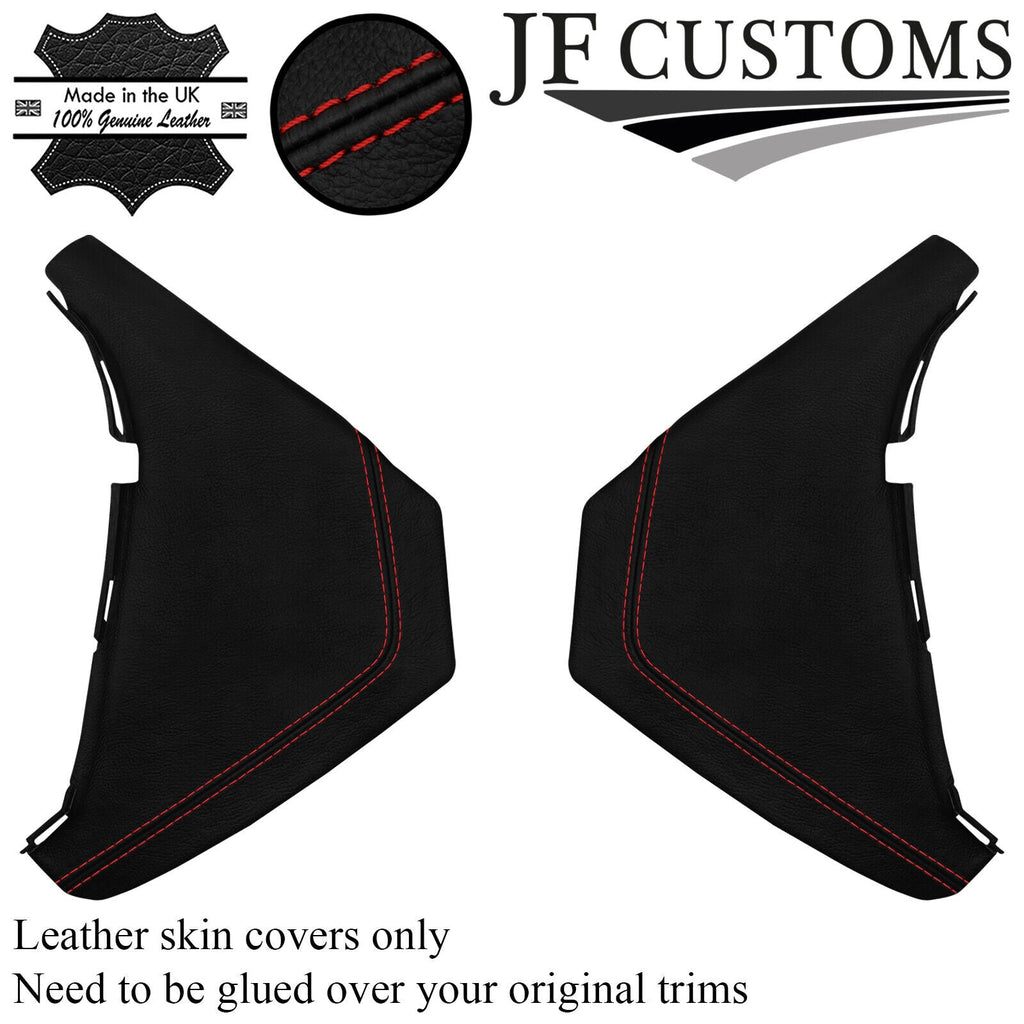 D RED STITCH 2X CONSOLE SIDE TRIM COVER FOR PORSCHE CAYENNE 955 MK1 03-10