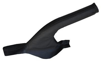black stitch FITS MAZDA 3 2003-2009 LEATHER HANDBRAKE COVER CUSTOM NEW
