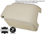 BEIGE LEATHER BLACK ST ARMREST COVER FOR LANDROVER DISCOVERY 3 4 LR3 LR4 04-15
