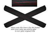 RED STITCH 2X FRONT DOOR SILL TRIM SKIN COVERS FITS TOYOTA LEXUS IS200 98-05