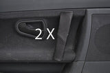 black stitch FITS SMART ROADSTER 03-05 2X DOOR HANDLE LEATHER COVERS CUSTOM NEW