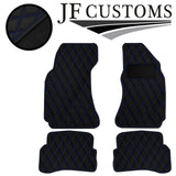BLUE DIAMOND STITCH VINYL 4XTAILORED FLOOR CARPET FOR VW PASSAT B5 00-05 JF1
