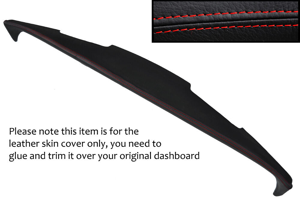 RED STITCHING TOP DASH DASHBOARD LEATHER SKIN COVER FITS AUSTIN 1100 1300