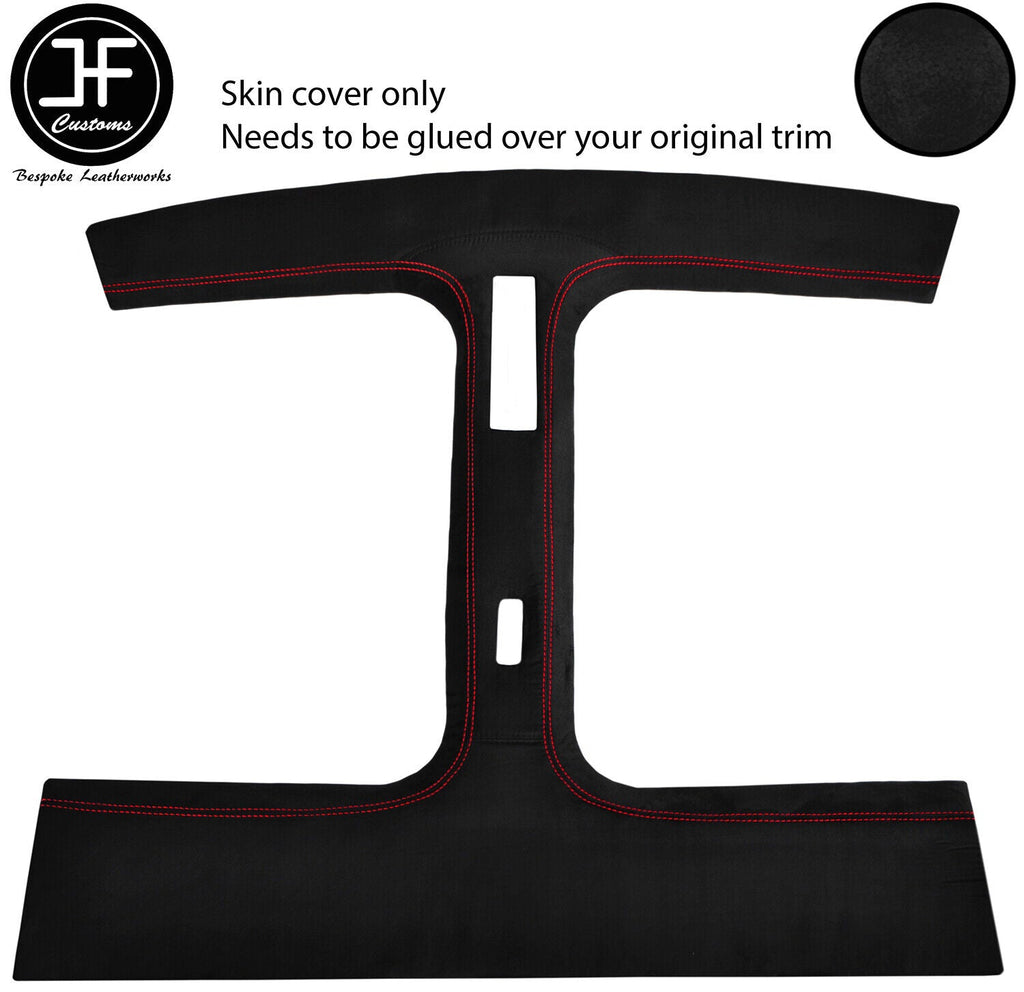 RED STITCH T BAR TARGA SUEDE COVER FITS NISSAN 300ZX Z32 1990-1996 STYLE 2
