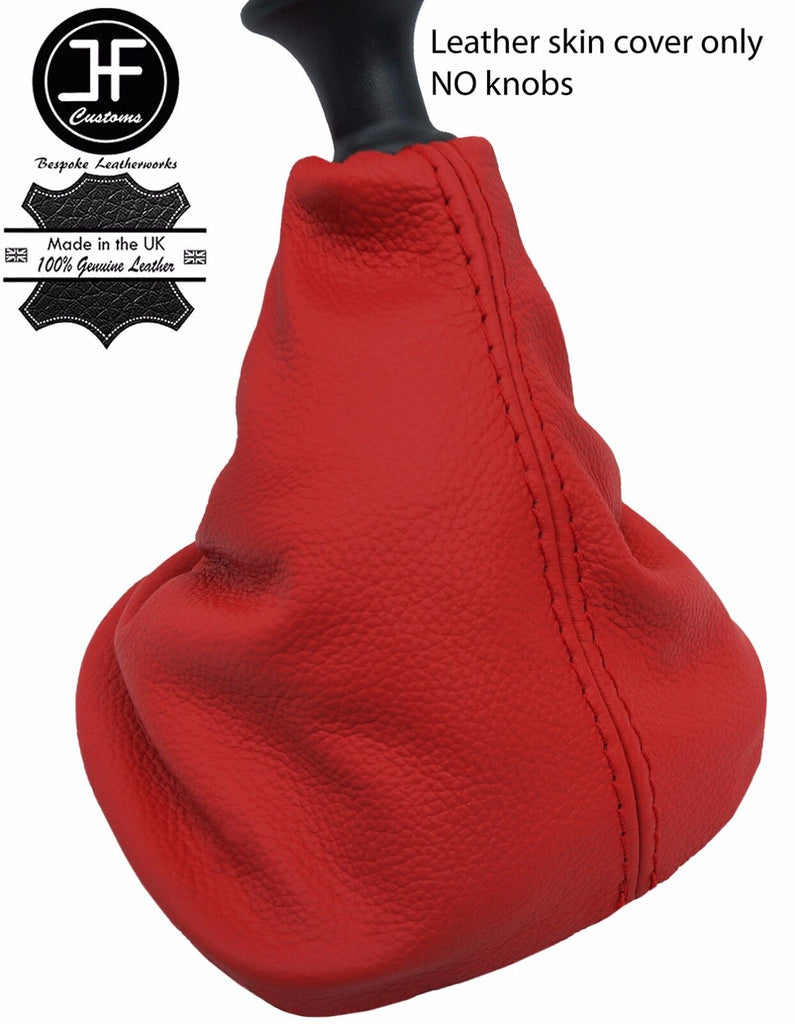RED TOP GRAIN REAL LEATHER MANUAL GEAR GAITER FITS RENAULT TRAFIC 2001-2014