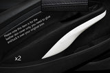 BLACK STITCH 2X FRONT DOOR ARMREST SKIN COVERS FITS VAUXHALL OPEL ADAM 12-15