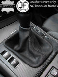 BLACK STITCHING PERFORATED LEATHER GEAR GAITER FITS BMW E36 E46 1991-2005