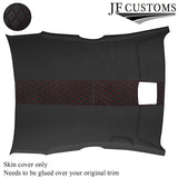 DSG2 D RED DIAMOND STITCH D GREY LUXE SUEDE HEADLINER COVER FOR MAZDA RX8 02-12