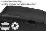 BLACK STITCH REAL LEATHER ARMREST LID COVER FITS MERCEDES SLK R171 2004-2011