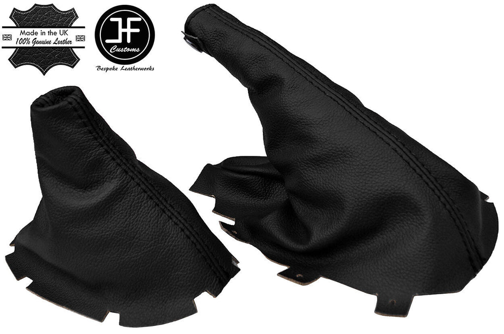 BLACK TOP GRAIN REAL LEATHER GEAR & HANDBRAKE GAITER FOR JAGUAR S-TYPE 1999-08