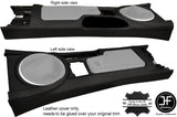 BLACK STITCHING CENTRE CONSOLE LEATHER COVER FITS MAZDA MX5 MK3 3.5 2009-2015