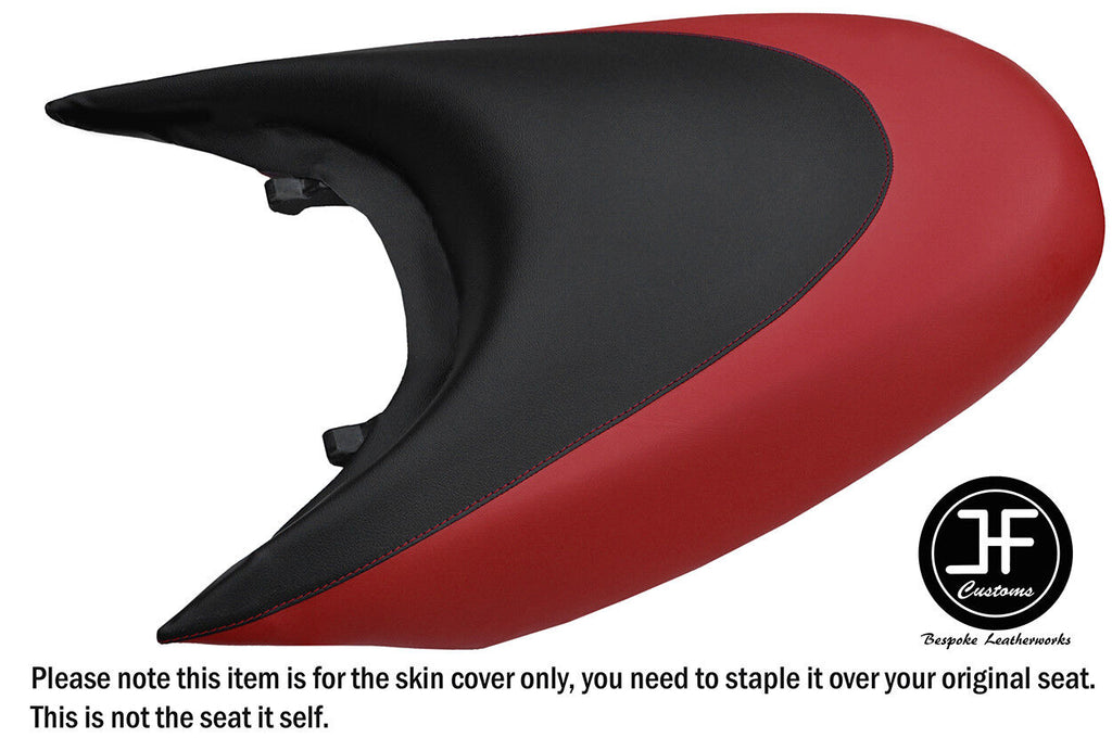 BLACK & DARK RED CUSTOM FOR SEADOO 02-06 GTX DI 4-TEC REAR VINYL SEAT COVER