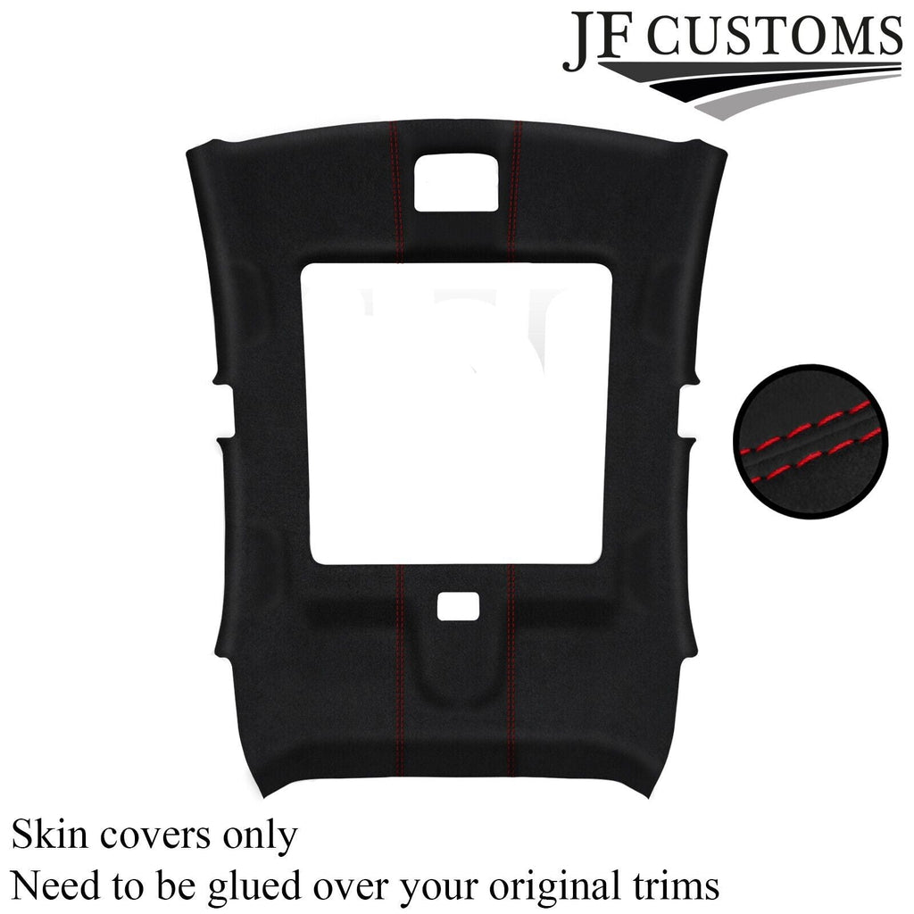 RED STITCH LUXE SUEDE SUNROOF HEADLINER COVER FITS HONDA CIVIC MK9 12-15