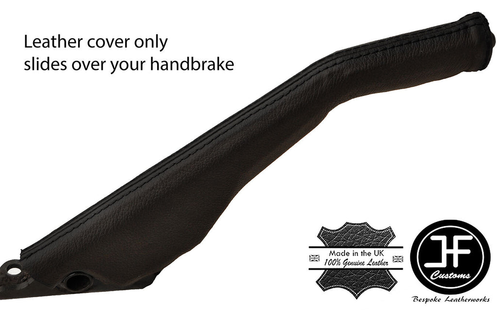 BLACK STITCH LEATHER  HANDBRAKE GAITER FITS MITSUBISHI PAJERO SHOGUN 1991-1998