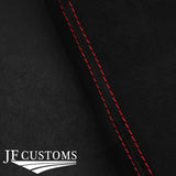 RED STITCH SUEDE ARMREST COVER FITS RANGE ROVER L494 2013-2021 CUSTOM NEW