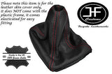 RED STITCH FITS VOLKSWAGEN VW GOLF 2 MK2 1982-1991 BLACK GEAR GAITOR LEATHER