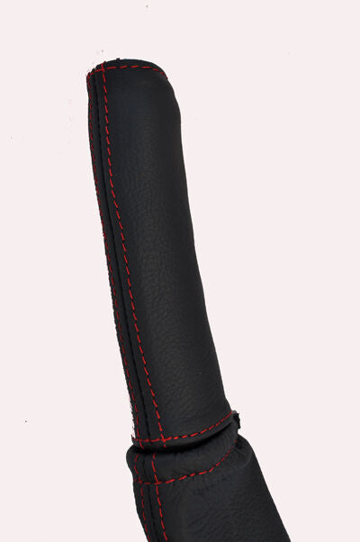 red stitch FITS AUDI A6 C4 94-97 HANDBRAKE HANDLE LEATHER  COVER ONLY CUSTOM NEW