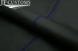 ROYAL BLUE STITCH 2X FRONT DOOR ARMREST LEATHER COVERS FOR VW CADDY MK4 15-20