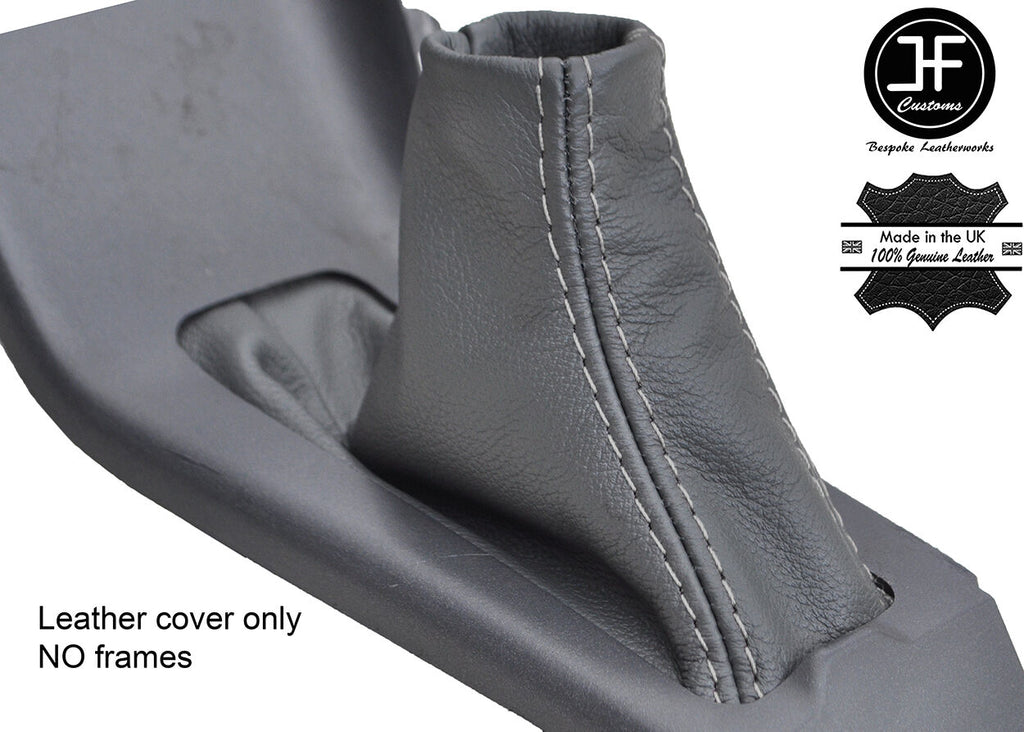 GREY STITCH TOP GRAIN GREY LTHR HANDBRAKE GAITER FITS VOLVO S70 V70 C70 96-00